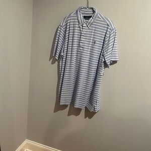 Ralph Lauren Light Blue Striped Polo